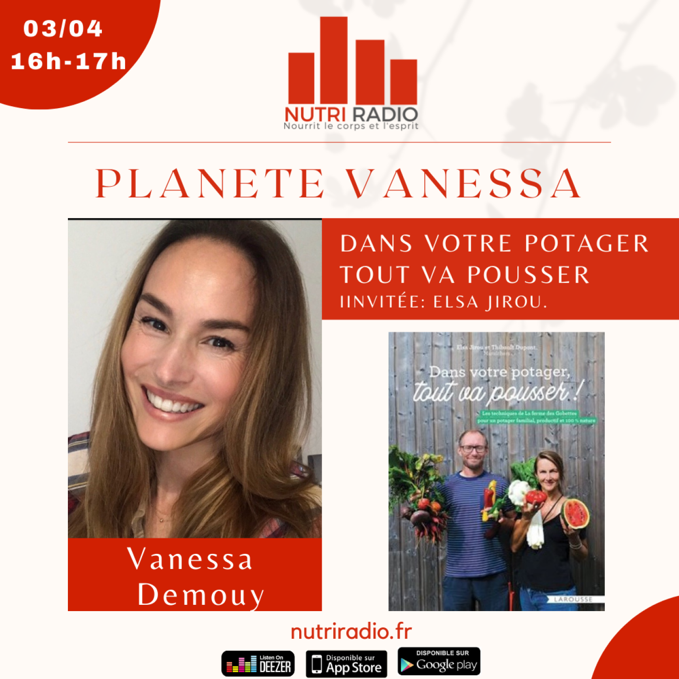 Invitée: Elsa Jirou. Dans votre potager tout va pousser.